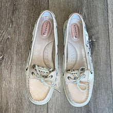Load image into Gallery viewer, Size 8.5 Sperry Angelfish Leopard Sequin Slip On Loafers Boat Shoes
