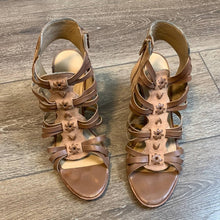 Load image into Gallery viewer, Size 9 Jack Rogers Brown Strappy Heeled Sandals
