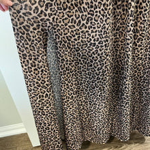 Load image into Gallery viewer, Small Blumin Apparel Boutique Shiny Leopard Long Sleeve Maxi Wrap Dress
