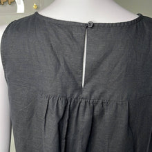Load image into Gallery viewer, Small J. Crew Black &amp; White Embroidered Sleeveless Linen Dress
