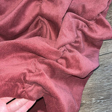 Load image into Gallery viewer, Medium Zara Thin Corduroy Mauve Pink Ruched Mini Skirt
