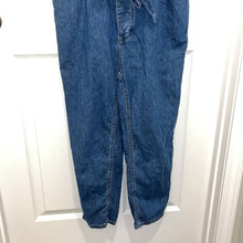 Load image into Gallery viewer, Small Levi’s Denim Button Front Tie Sleeveless Jumper
