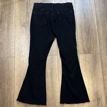 Load image into Gallery viewer, Size 30 A Loves A Boutique Black Denim Raw Hem Bell Bottom Flare Jeans
