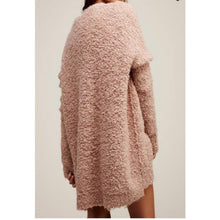 Load image into Gallery viewer, Extra Small Free People Chunky Pink Boucle Sweater Cardigan
