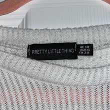 Load image into Gallery viewer, Small Pretty Little Thing White Ribbed Short Sleeve Top
