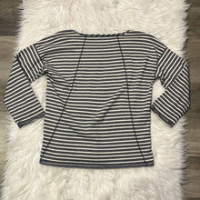 Load image into Gallery viewer, Small Madewell Oversized Blue White Stripe Cotton Long Sleeve Shirt
