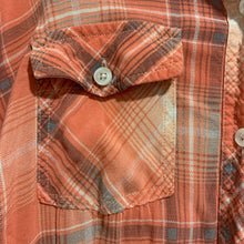 Load image into Gallery viewer, Torrid | Coral Pink Plaid Button Up Top
