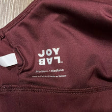Load image into Gallery viewer, Medium Joylab Wine Red Perforated Sports Bra
