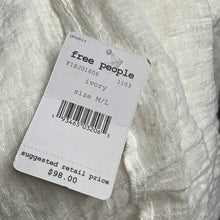 Load image into Gallery viewer, Sz M/L Free Ppl NWT Boho Ivory Cream Azalea Kimono
