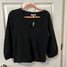 Load image into Gallery viewer, Small Madewell NWT Black V-Neck Full-Sleeve Top
