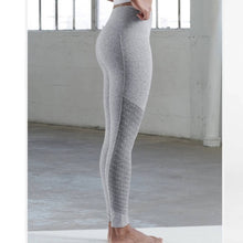 Load image into Gallery viewer, Size Small Fabletics Heather Gray Sync High-Waisted Perforated 7/8
