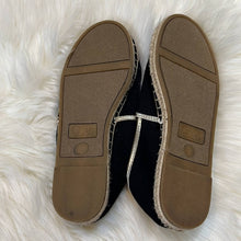 Load image into Gallery viewer, Size 7 Sam Edelman Circus Colorful Beach Babe Black Espadrille Slip On Shoes
