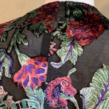Load image into Gallery viewer, One Size Anthropologie Feathers By Tolani Crushed Velvet Floral Cover
