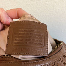 Load image into Gallery viewer, Coach Kristin Woven Brown Leather Purse
