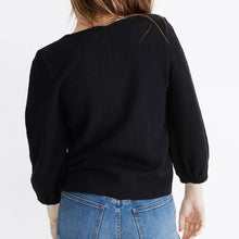 Load image into Gallery viewer, Small Madewell NWT Black V-Neck Full-Sleeve Top
