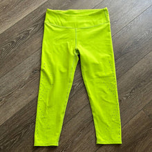 Load image into Gallery viewer, Small Fabletics Angela Capri Perforated Lime Green Cropped Leggings
