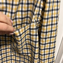 Load image into Gallery viewer, XL Duluth Trading Co Yellow Plaid Long Sleeve Button Up Shirt
