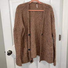 Load image into Gallery viewer, Extra Small Free People Chunky Pink Boucle Sweater Cardigan
