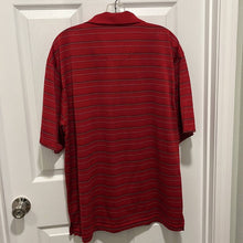 Load image into Gallery viewer, Size XL PGA Tour Mens Red Stripe Golf Polo
