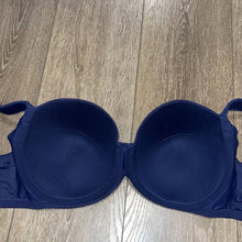 Load image into Gallery viewer, Size 38F Soma Navy Blue Lace Stunning Support Full Coverage Plus Size Bra
