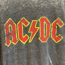 Load image into Gallery viewer, Size XL ACDC Gray Distressed Crew Neck Band T-Shirt
