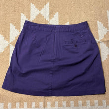 Load image into Gallery viewer, Size 6 Adidas Dark Purple Stretch Mini Skirt
