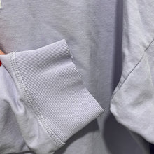 Load image into Gallery viewer, Large Calvin Klein Purple Embroidered Logo Raw Hem Sweatshirt Top
