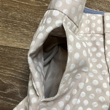 Load image into Gallery viewer, Sz 6 Banana Republic Hampton Fit Tan &amp; White Polka Dot Printed Dress Pants
