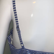 Load image into Gallery viewer, Size 6 J. Crew Garratt Tiered Ruffle Striped Cotton Poplin Maxi Dress
