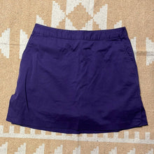 Load image into Gallery viewer, Size 6 Adidas Dark Purple Stretch Mini Skirt
