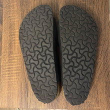 Load image into Gallery viewer, Size 11 Birkenstock Black Arizona Suede Leather Double Strap Buckle Sandals
