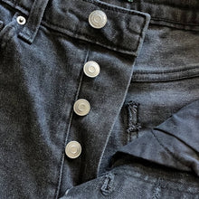Load image into Gallery viewer, Size 2 Wild Fable Super High Rise Slim Straight Distressed Black Denim Jeans
