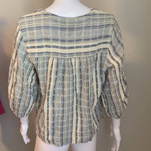 Load image into Gallery viewer, Large Knox Rose Boho Striped V Neck Top
