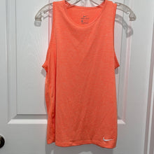 Load image into Gallery viewer, Small Nike Dri-Fit Heather Orange Workout Athletic Tank Top
