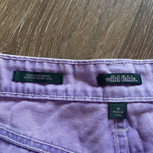 Load image into Gallery viewer, Sz 18 Wild Fable NWOT High-Rise Frayed Hem Denim Jean Shorts Lavender Purple
