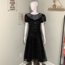 Load image into Gallery viewer, Precious Moments Vintage 1970’s Sequined Prom or Cocktail Dress
