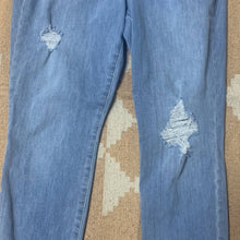 Load image into Gallery viewer, Sz 10 Universal Thread Light Wash High Rise Distressed Denim Skinny Ankle Jeans
