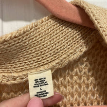 Load image into Gallery viewer, Large Anthropologie MOTH Cream Knit Sleeveless Dolman V-Neck Button Up Sweater Vest
