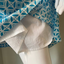 Load image into Gallery viewer, Size 10 Pendleton Vista Blue &amp; White Shift Dress
