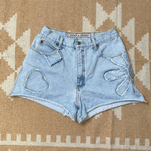 Load image into Gallery viewer, Junior's 11 Zena Jeans Vintage Light Wash High Waisted Denim Shorts
