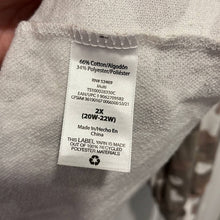 Load image into Gallery viewer, Size 2X Terra &amp; Sky Camo Print Always Latte Plus Size Raw Hem Sweatshirt
