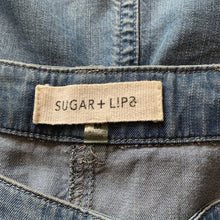 Load image into Gallery viewer, Size Medium Sugarlips Denim Button Swing Mini Skirt
