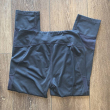 Load image into Gallery viewer, Zella Charcoal Gray Mesh Crop Leggings

