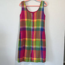 Load image into Gallery viewer, Misty Lane Vintage Rainbow Buffalo Plaid Sheath Dress
