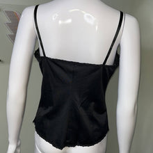 Load image into Gallery viewer, Medium Vintage Vanity Fair Black Lace Cami Lingerie Top

