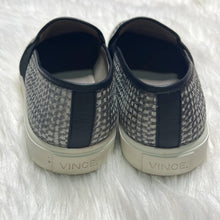 Load image into Gallery viewer, Sz 7.5 VINCE Black &amp; White Slip On Sneakers
