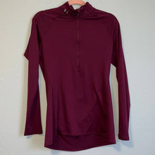 Load image into Gallery viewer, Small Under Armour Dark Magenta Quarter Zip Up Shirt

