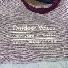 Load image into Gallery viewer, Small Outdoor Voices Dark Red Sports Bra
