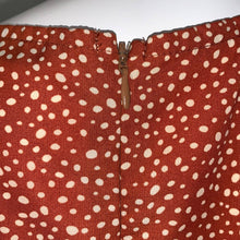 Load image into Gallery viewer, Medium Shein NWOT Orange &amp; White Polka Dot Short Sleeve Wrap Dress
